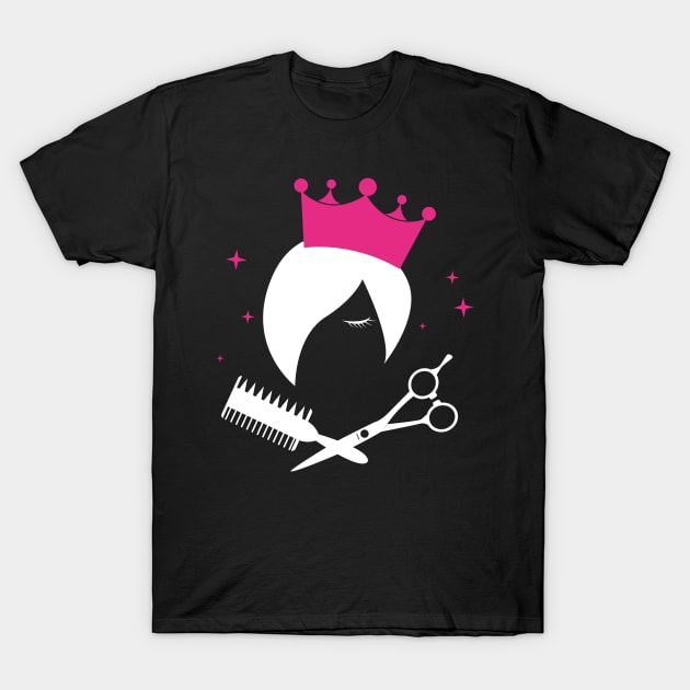 Hairdresser Logo Team Hairdressing Salon T-Shirt by Foxxy Merch